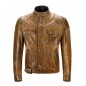 Belstaff veste cuir Brooklands Burnt Cuero L