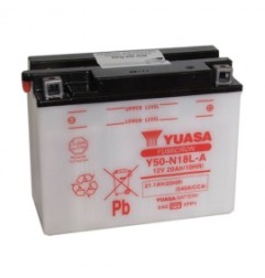 Batterie Y50 N18L A YUASA avec acide