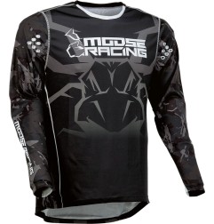 Moose Maillot Cross Agroid noir blanc XL