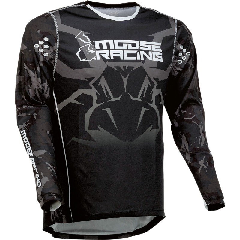 Moose Maillot Cross Agroid noir blanc XL