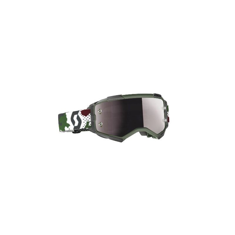 Scott Lunettes Fury dark green/silver chrome