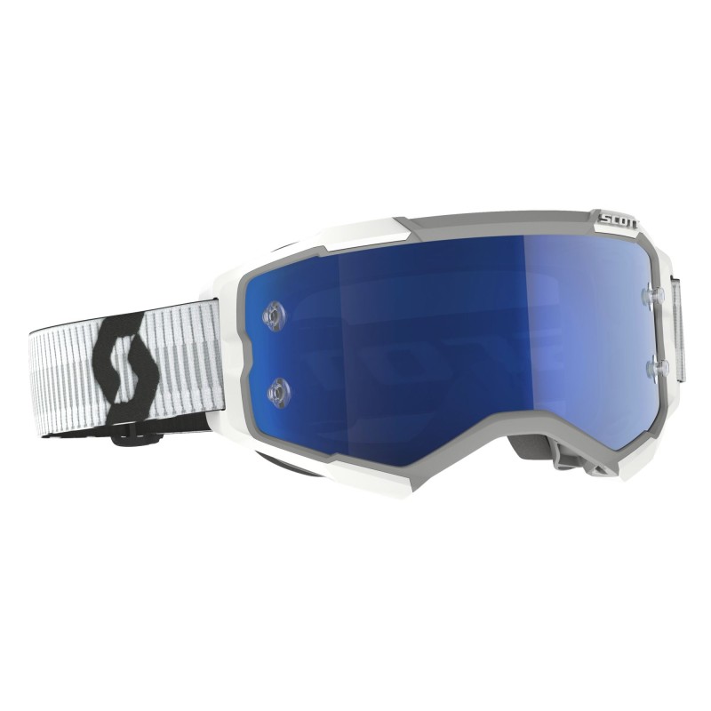 Scott Lunettes Fury white/blue chrome works