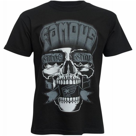 Famous t-shirt Flipped Skull noir S