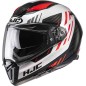 HJC F 70 Carbon Kesta MC1 Noir-blanc M