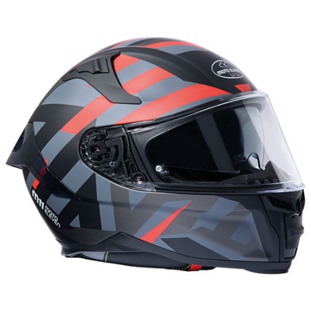 M11 Pace casque intégral gris noir rouge