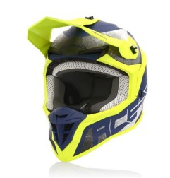 Acerbis casque cross Linear jaune bleu L