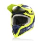 Acerbis casque cross Linear jaune bleu L