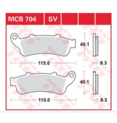 TRW Plaquettes de frein Lucas
