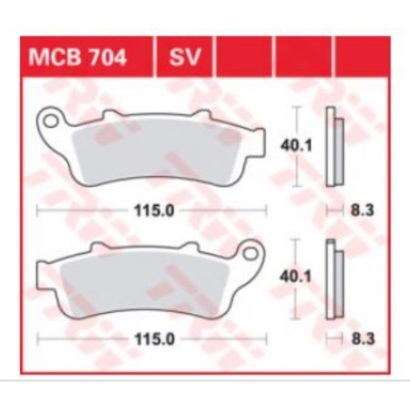 TRW Plaquettes de frein Lucas
