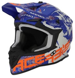 Acerbis casque cross Linear bleu matt