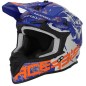 Acerbis casque cross Linear bleu matt