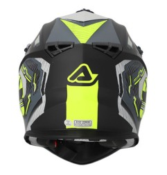 Acerbis casque cross Linear noir-jaune fluo