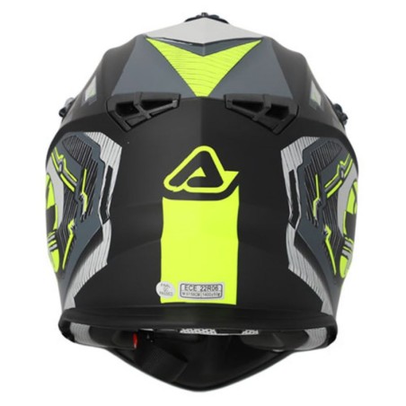 Acerbis casque cross Linear noir-jaune fluo