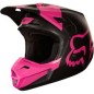 FOX V2 casque cross noir-rose mat S