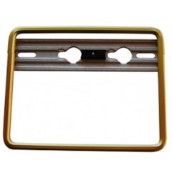 Cadre de plaque alu gold