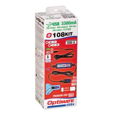 Tecmate OptiMate kit chargeur USB 108+O31