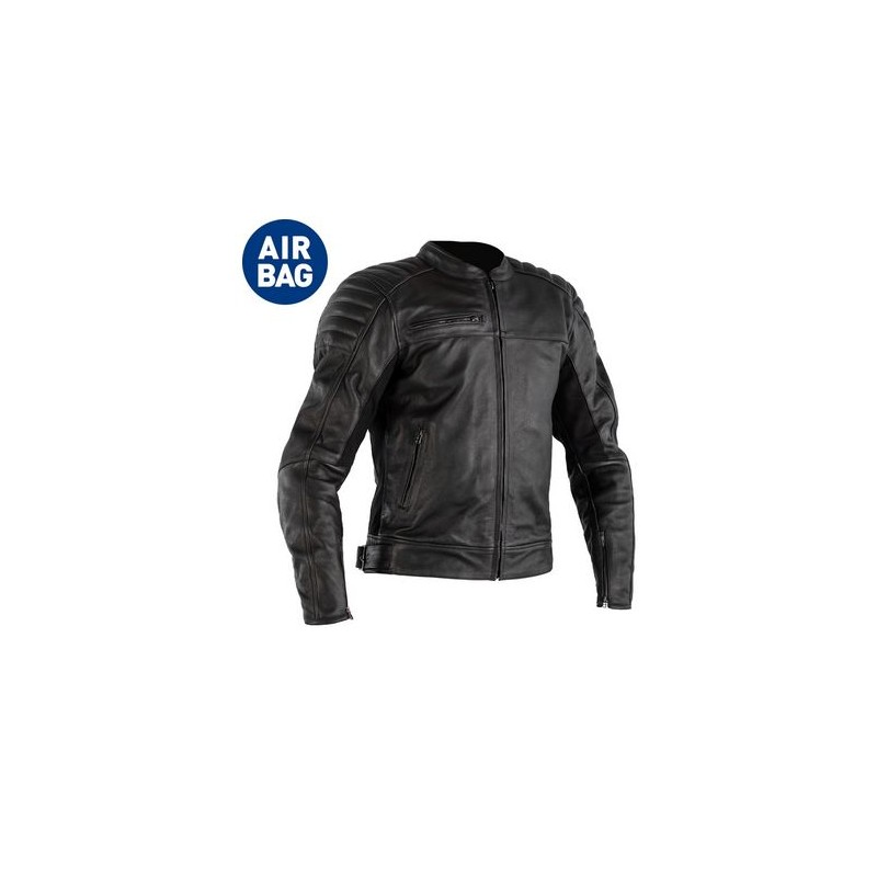 RST veste cuir Fusion noir Airbag 56/XL