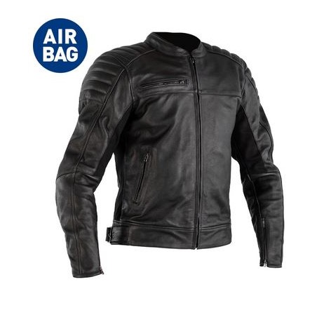 RST veste cuir Fusion noir Airbag 56/XL