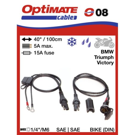 Tecmate Prise femelle Optimate O-08 kit