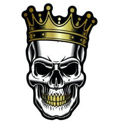 One design autocollant King-Skull