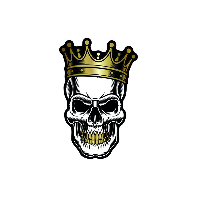 One design autocollant King-Skull