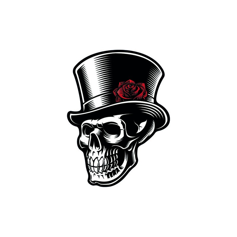 One design autocollant Gentleman-skull