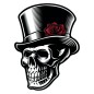 One design autocollant Gentleman-skull