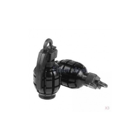 Capuchons de valve grenade noir