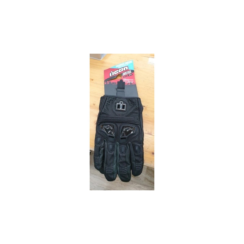 Icon Gants JUSTICE noir XXL