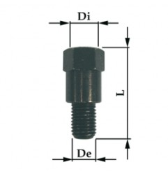 Adaptateur 10/10 droite/gauche noir