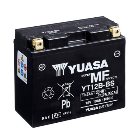 Batterie YT12 B-BS YUASA AVEC ACIDE