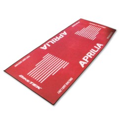 BIKETEK Tapis de moto Aprilia rouge