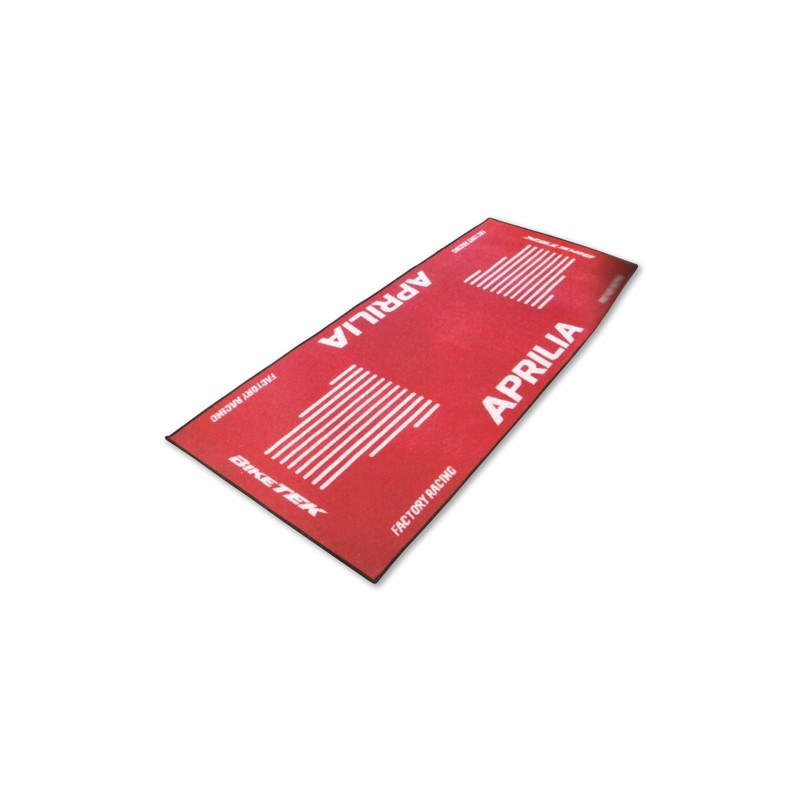 BIKETEK Tapis de moto Aprilia rouge