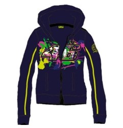 VR46 Fleece ZIP Lady bleu 206102 S