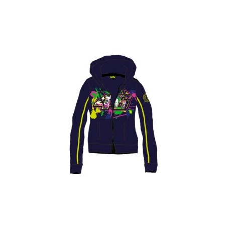 VR46 Fleece ZIP Lady bleu 206102 S