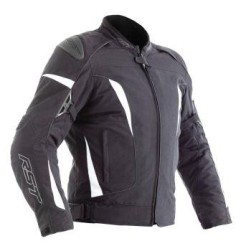 RST Veste textile GT noir-blanc L