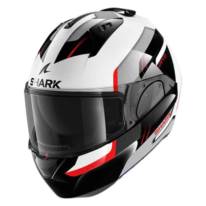 Shark EVO ES KRYD / BLANC / NOIR / ROUGE- L