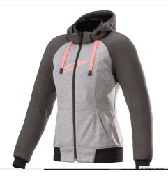 Alpinestars Stella Chrome Sport Hoodie gris-pink