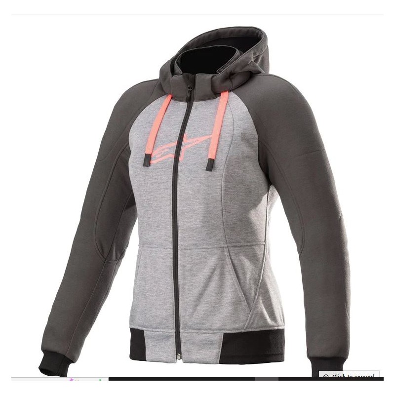 Alpinestars Stella Chrome Sport Hoodie gris-pink