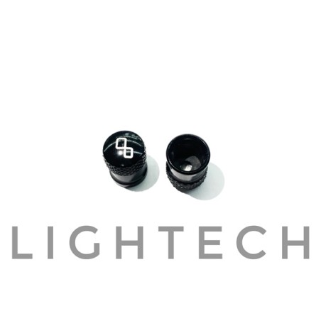 Lightech Bouchons de valves alu noir