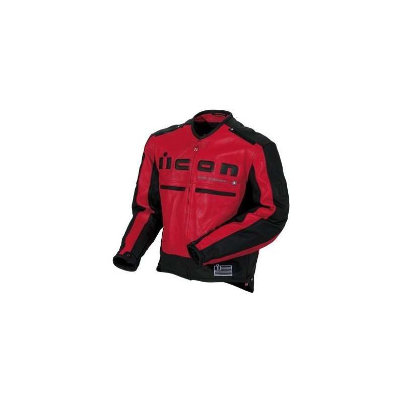 Icon MOTORHEAD JKT RED/BLK S