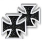 Capuchons de valve Cross noir