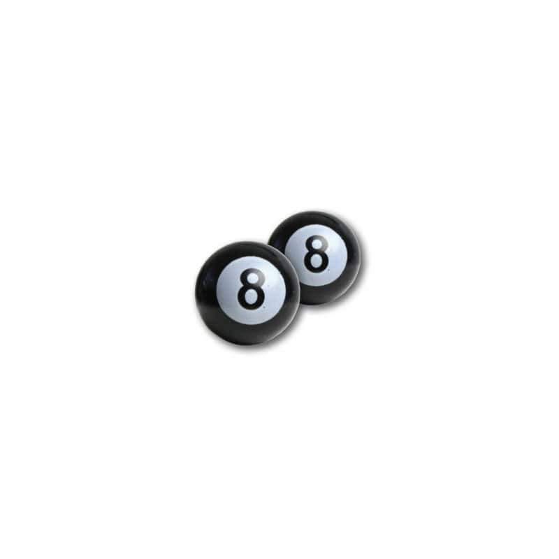 Capuchons de valve 8 Ball noir