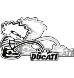 Autocollant Mop Ducati 2 pièces noir