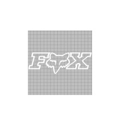 Fox Sticker Foxhaed TDC 2.75 '' blanc