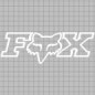 Fox Sticker Foxhaed TDC 2.75 '' blanc