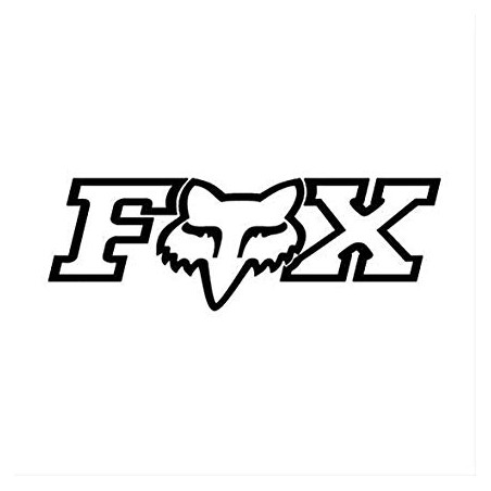Fox Sticker Foxhaed TDC 2.75 '' noir