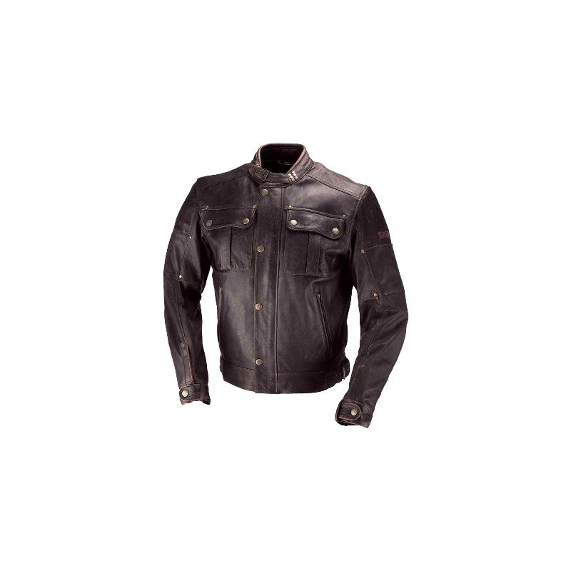 IXS veste cuir Harding brun 56