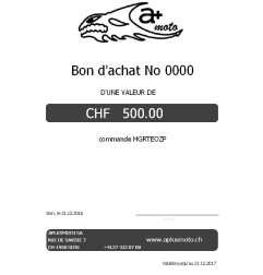 Bon cadeau d'une valeur de 500 CHF