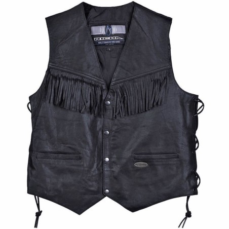 Richa gilet cuir avec franges